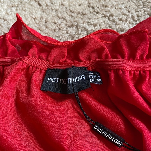 Dress, Red 3-Tiered BNWT - Picture 3 of 8